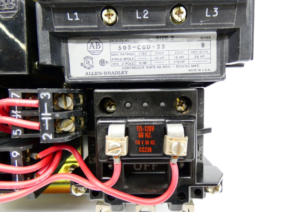 INDUSTRIAL SPARE PART 505-COD-23 SER. B 110/115-120V 45A NSNP