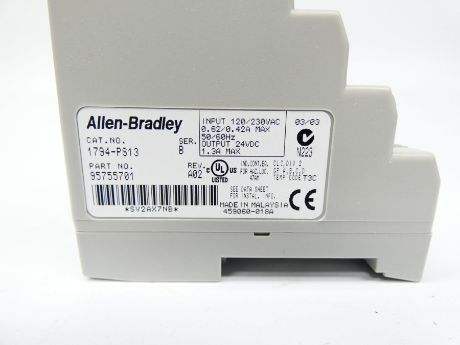 INDUSTRIAL SPARE PART 1794-PS13 SER. B REV. A02 24VDC 0.42/0.62A NSMP