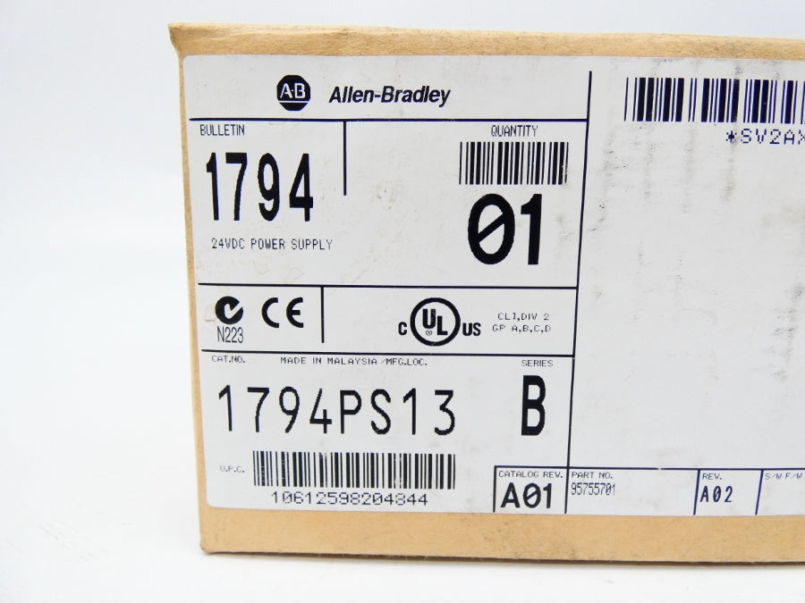 INDUSTRIAL SPARE PART 1794-PS13 SER. B REV. A02 24VDC 0.42/0.62A NSMP