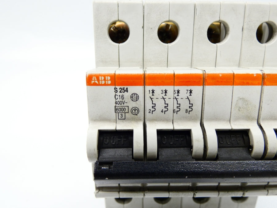 ABB S254-C16 400VAC 16A UNMP