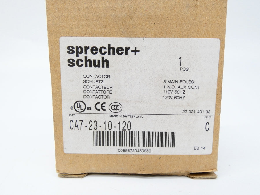 SPRECHER+SCHUH CA7-23-10-120 SER. C 110/120V 32A NSMP
