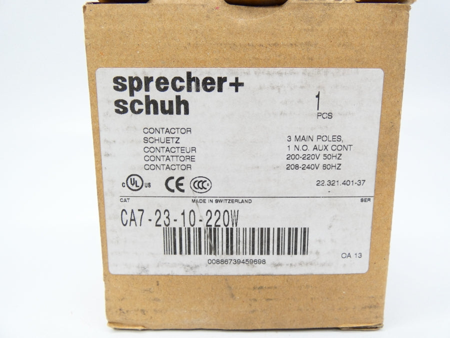 SPRECHERT+SCHUH CA7-23-10-220W 200-220V 32A NSMP