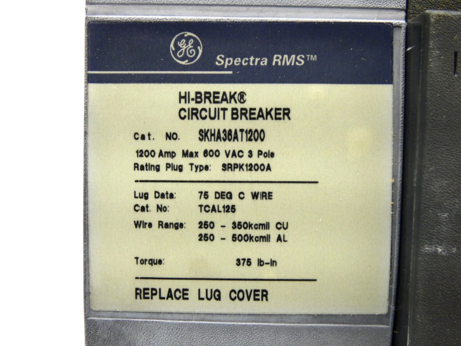 GENERAL ELECTRIC SKHA36AT1200 600VAC 1200A NSMP