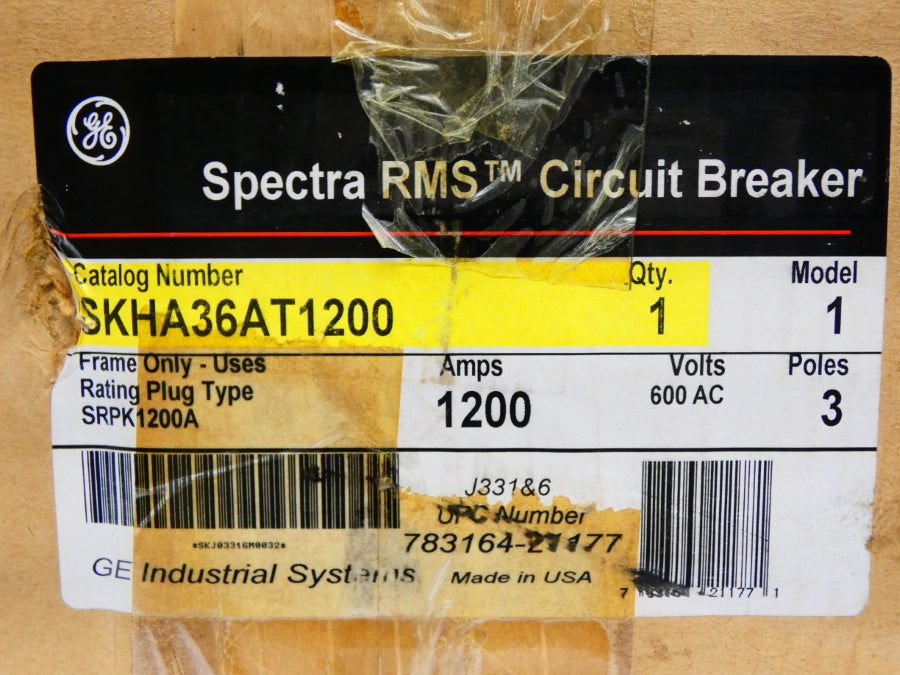 GENERAL ELECTRIC SKHA36AT1200 600VAC 1200A NSMP