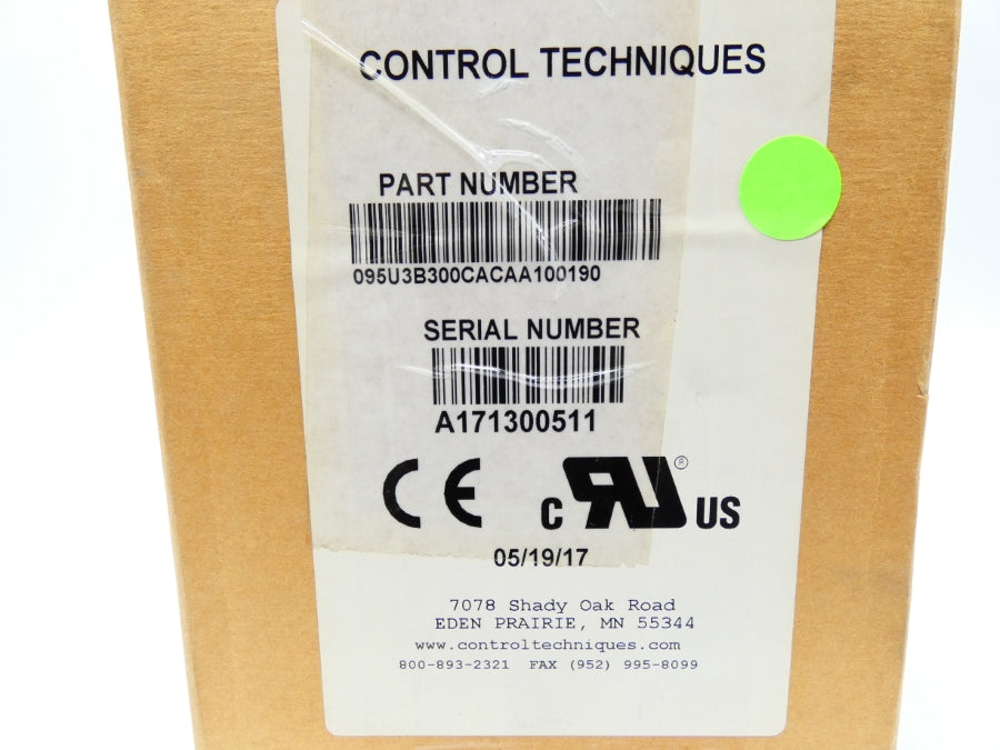 CONTROL TECHNIQUES 095U3B300CACAA100190 380/480VAC 2.9A NSMP