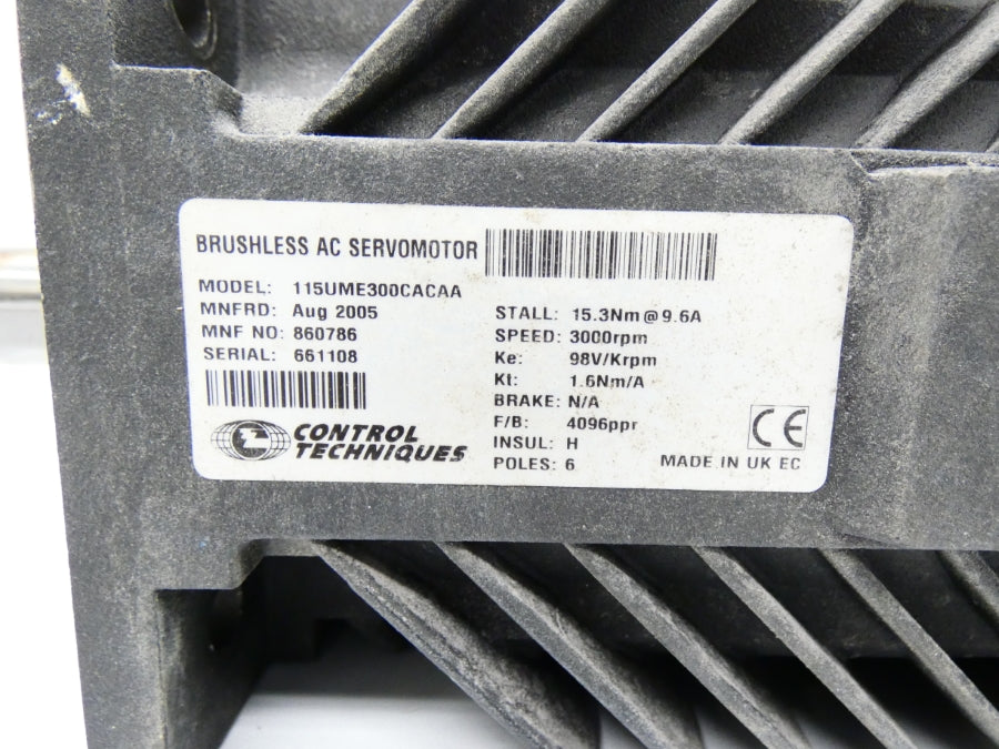 CONTROL TECHNIQUES 115UME300CACAA 9.6A UNMP