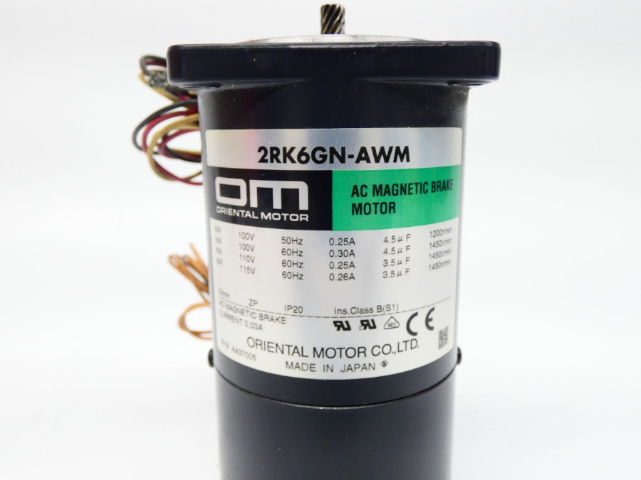 ORIENTAL MOTOR 2RK6GN-AWM 115V 0.30A UNMP