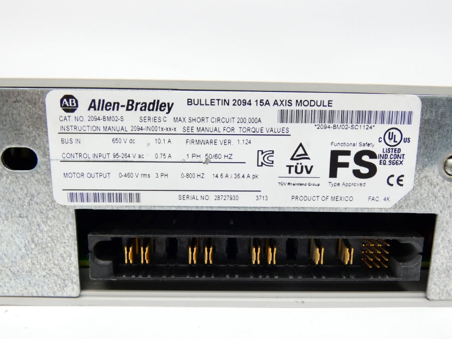 INDUSTRIAL SPARE PARTS 2094-BM02-S SER. C F/W 1.124 95-264VAC 10.1A UNMP