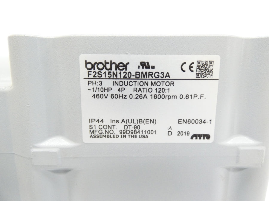 BROTHER F2S15M120-BMRG3A 460V 0.26A NSMP