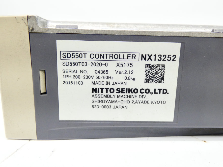 NITTO SEIKO SD550T03-2020-0 200-230V VER. 2.12 UNMP