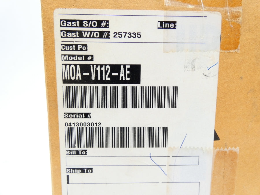 GAST MOA-V112-AE 115V 1.8A NSMP