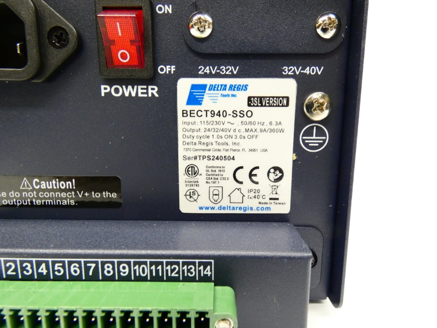 DELTA REGIS BECT940-SSO-3SL 115/230V 6.3A NSMP