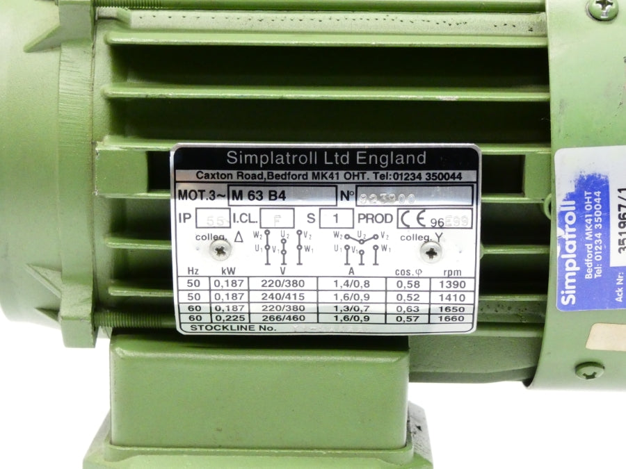 SIMPLATROLL M63B4 266/460V 1.6/0.9A UNMP