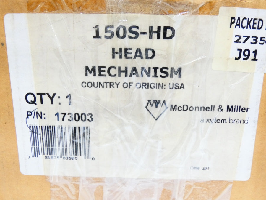 MCDONNELL & MILLER 150SHD 173003 240VAC 1/4A NSMP
