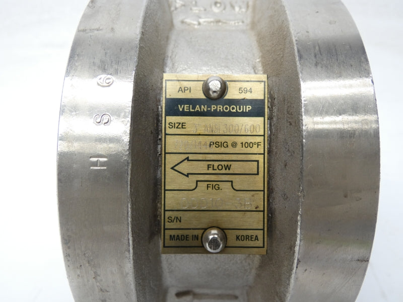 VELAN -PROQUIP DDD10-3B 720/1440PSI  3" UNMP