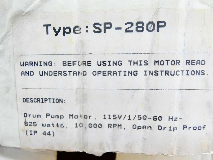 STANDARD PUMPS SP-280P 110V 8.5A NSMP
