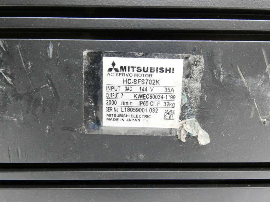 MITSUBISHI ELECTRIC HC-SFS702K 114V 35A UNMP