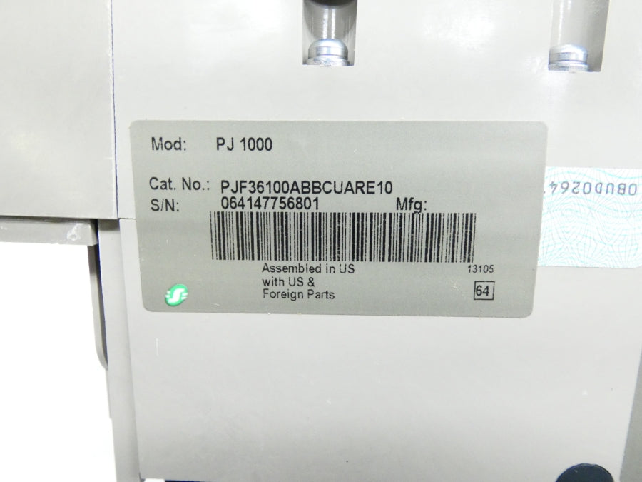SQUARE D PJF36100ABBCUARE10 600V 1000A NSMP