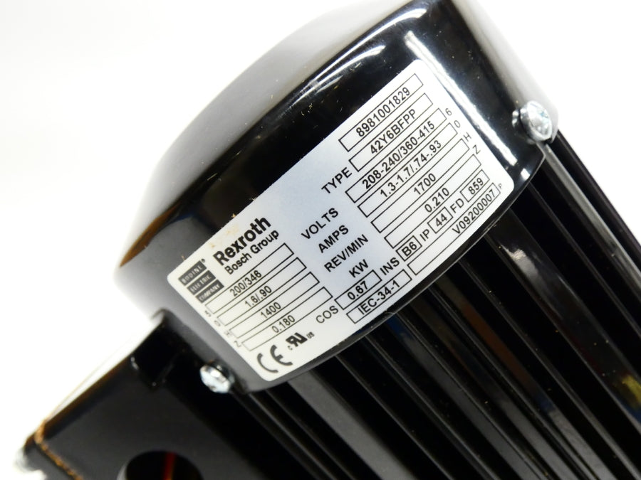 BODINE ELECTRIC 42Y6BFPP 8981001829 208-240/360-415V 1.3-1.7/.74-.93A NSMP
