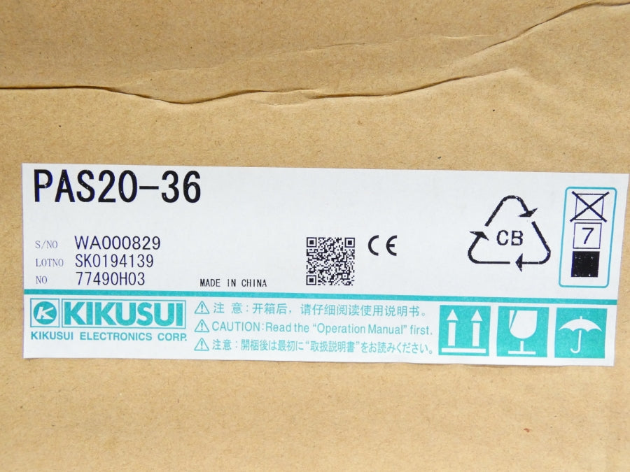 KIKUSUI PAS20-36 0-20V 36A NSMP
