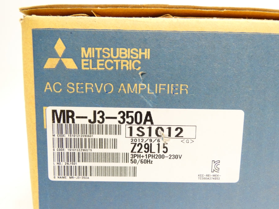 MITSUBISHI ELECTRIC MR-J3-350A 200-230V 16A NSMP