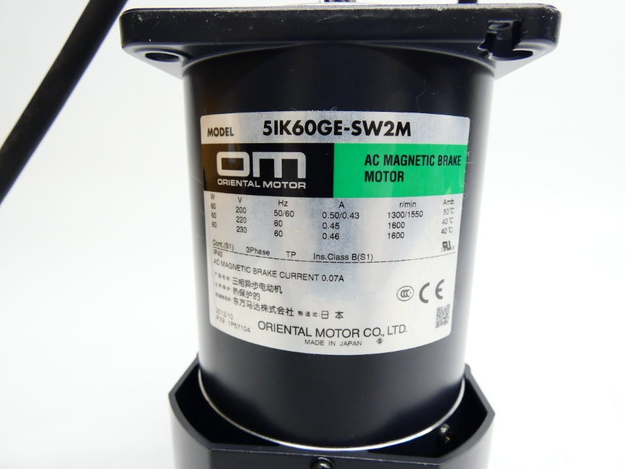 ORIENTAL MOTOR 5IK60GE-SW2M 230V 0.50A NSMP