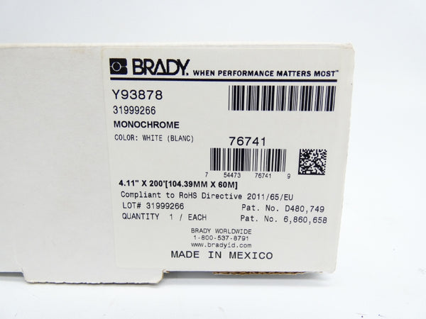 BRADY Y93878 76741 NSMP