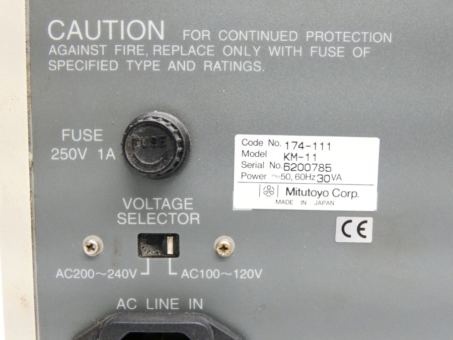MITUTOYO KM-11 174-111 200-240VAC UNMP