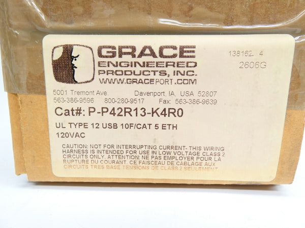 GRACE P-P42R13-K4R0 120VAC 15A NSFS