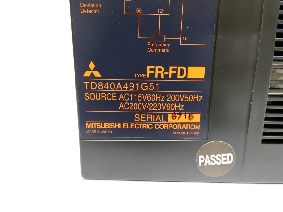 MITSUBISHI ELECTRIC FR-FD TD840A491G51 200/220V NSMP