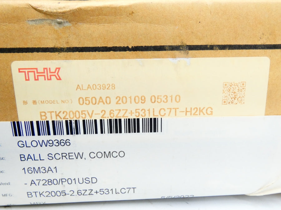 THK BTK2005V-2.6ZZ+531LC7T-H2KG NSFS