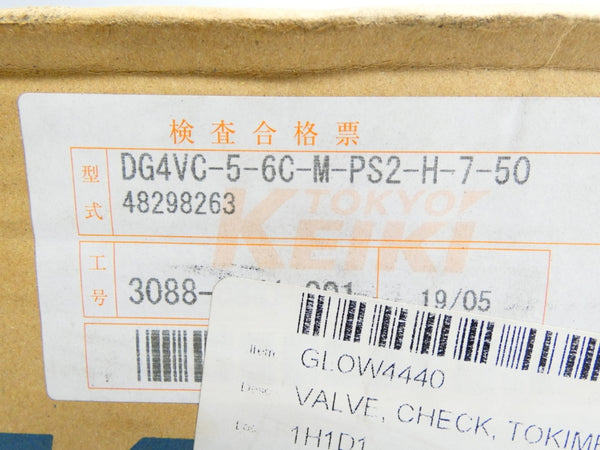 TOKYO KEIKI DG4VC-5-6C-M-PS2-H-7-50 24VDC NSMP