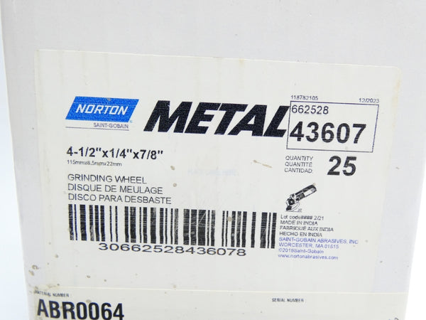 NORTON 662528 43607 (PKG OF 25) NSFS