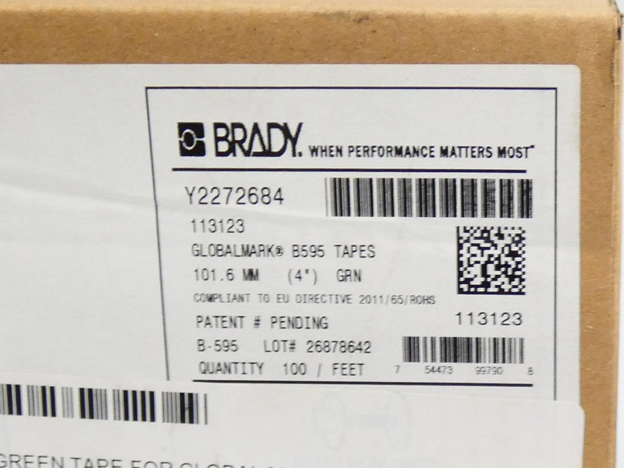 BRADY Y2272684 113123 4" 100FT NSMP