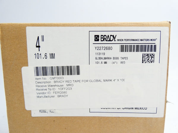 BRADY Y2272680 113119 4" 100FT NSMP