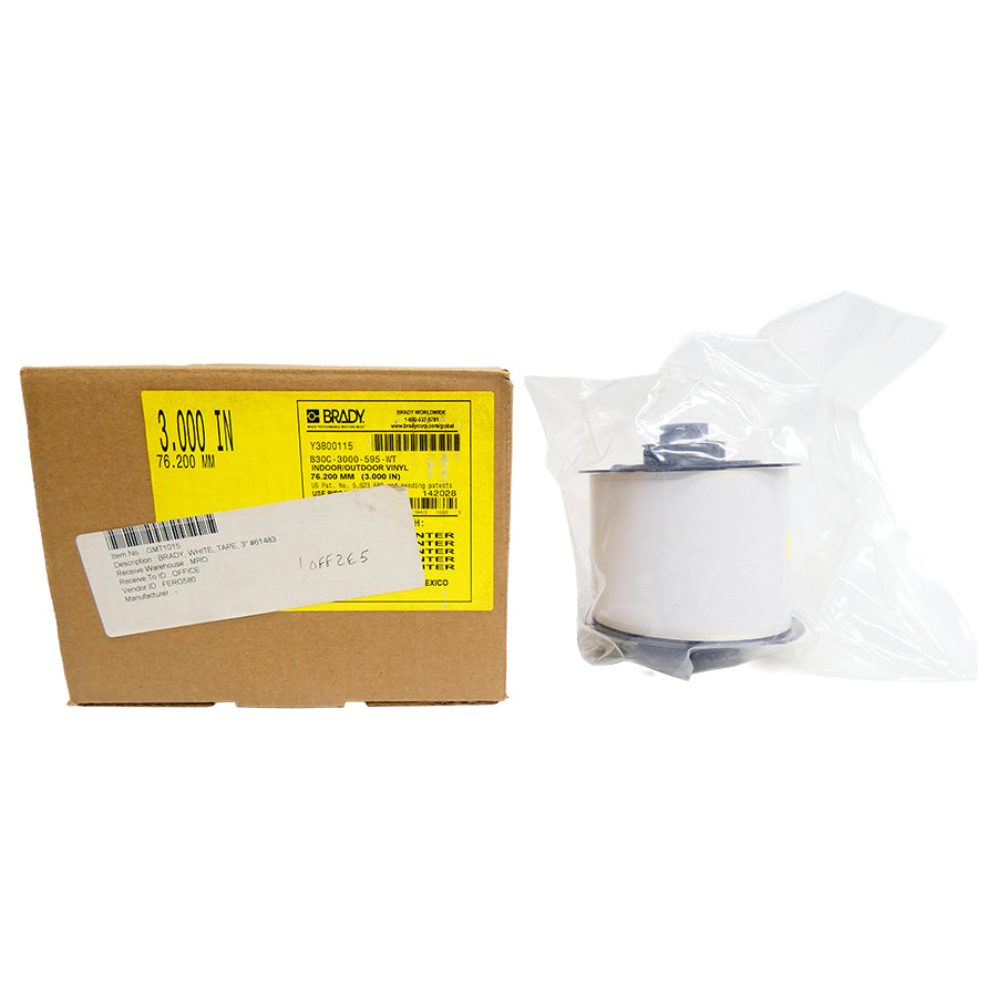 BRADY B30C-3000-595-WT Y3800115 3" NSMP