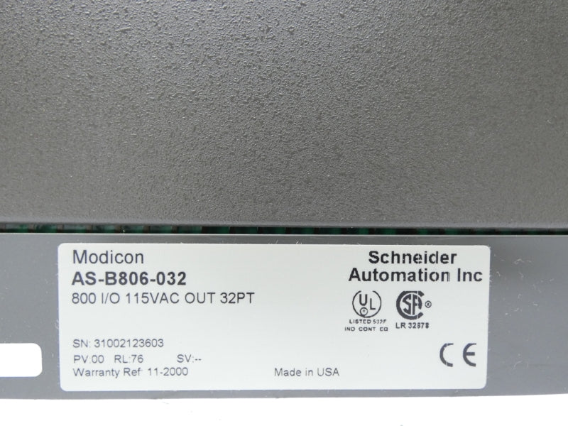 AGE MODICON AS-B806-032 115VAC NSMP