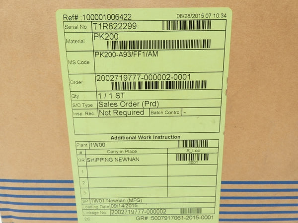 YOKOGAWA PK200-A93/FF1/AM 4-20VDC 3-27PSI NSMP