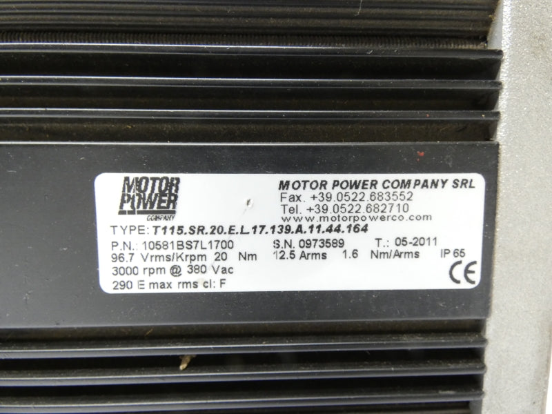 MOTOR POWER COMPANY 10581BS7L1700 380VAC UNMP