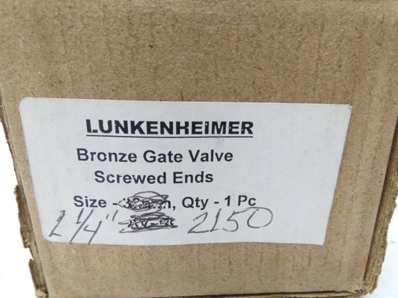LUNKENHEIMER 2150 1-1/4" NSMP