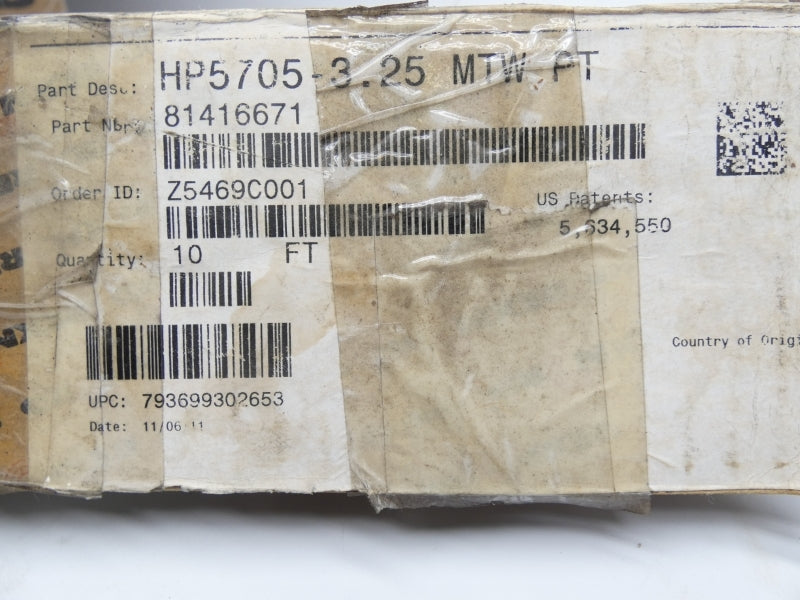 REXNORD HP5705-3.5INMTWPT 81416671 10' NSMP