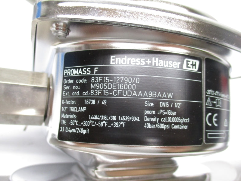 ENDRESS+HAUSER 83F15-12790/0 85-260VAC 600PSI 1/2" NSMP