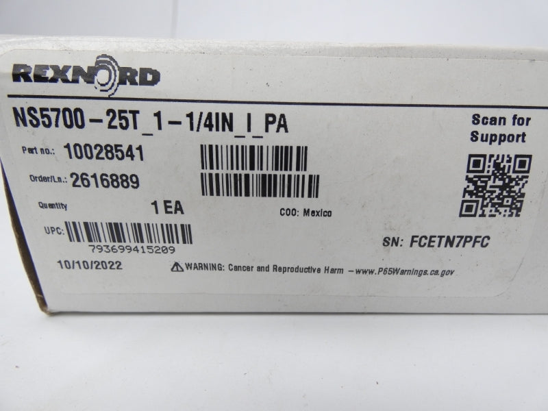REXNORD NS5700-25T1-1/4INIPA 10028541 NSMP