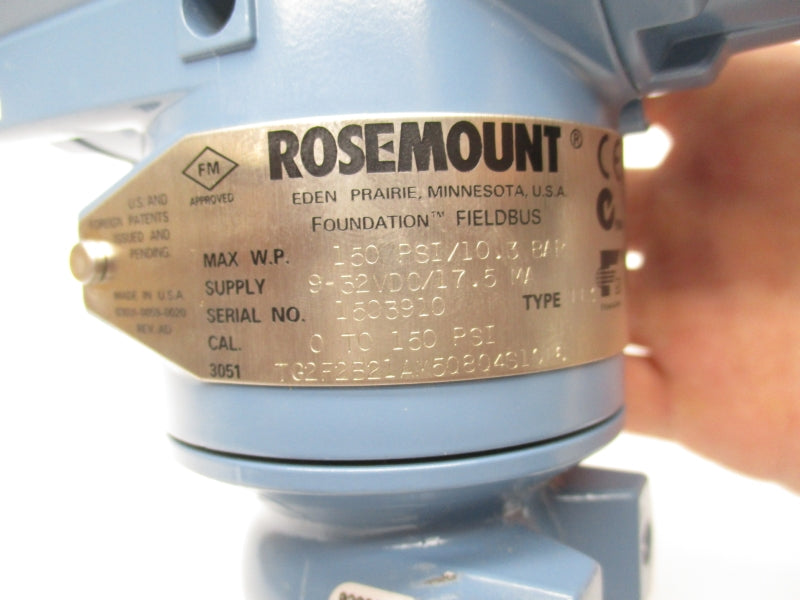 ROSEMOUNT 3051TG2F2B21AM 9-32VDC 0-150PSI NSMP