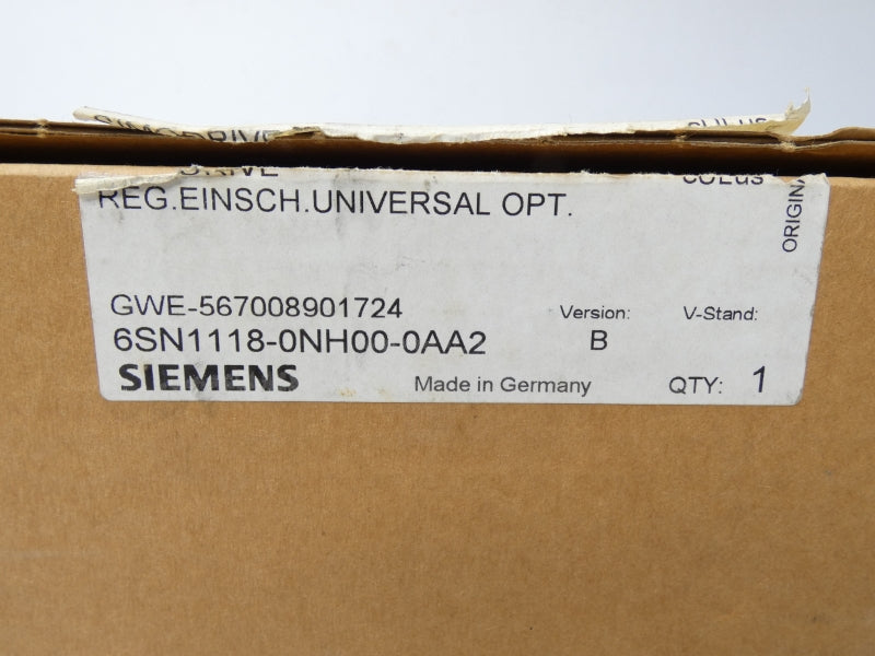 SIEMENS 6SN1118-0NH00-0AA2 VER. B NSMP