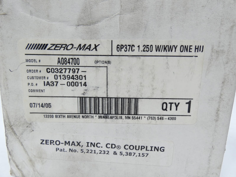 ZERO-MAX 6-37 NSMP