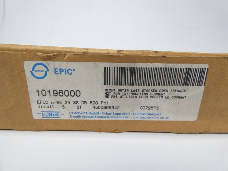 EPIC H-BE24SS 600V 16A (PKG OF 5) NSMP