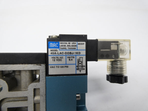 MAC 45A-LAC-DDBJ-1KD 12VDC 120PSI NSMP