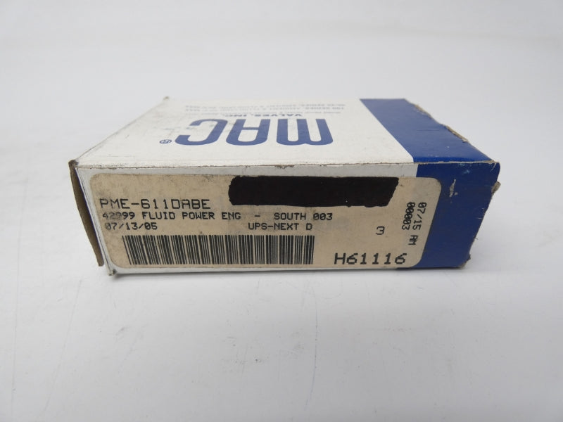 MAC PME-61DABE 24VDC 25-150PSI NSMP