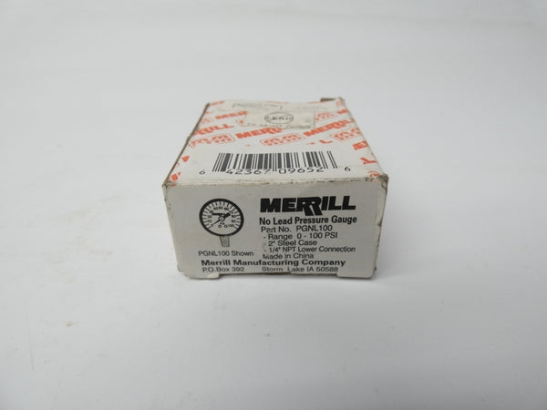 MERRILL PGNL100 100PSI NSMP